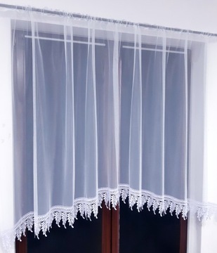 Firana firany markizeta ŁUK GIPIURA szyta 250x80