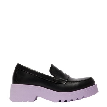 Półbuty Fly London MOAT 948 Black Violet Bridle P144948001 Roz.38