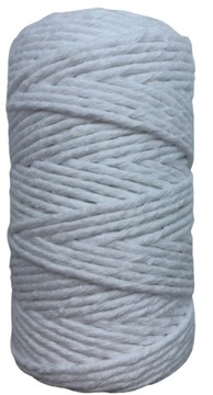 Sznurek bawełniany do makramy biały 60m 2mm