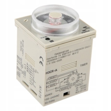 H3CRA PRZEKAŹNIK CZASOWY AC 220V 8A 55S TIMER
