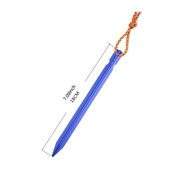 8 прочных, неразрушимых кольев для палаток с веревками и металлическими колышками.