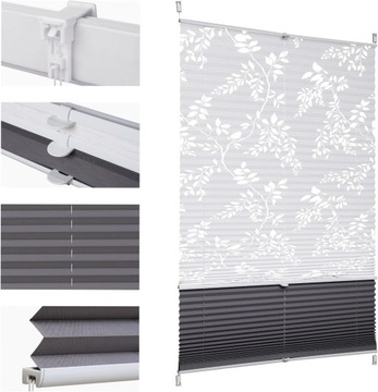 ROLETA PLISOWANA DZIEŃ NOC PLISY PODWÓJNA SEKEY 70 X 120 CM