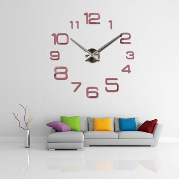 hot sale Diy acrylic mirror large wall clock