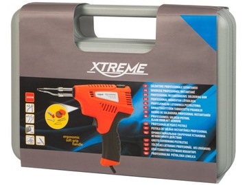 LUTOWNICA TRANSFORMATOROWA 200W PISTOLET WALIZKA CYNA PASTA CZYŚCIK ZESTAW