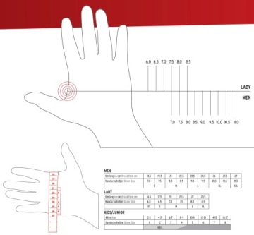 LEKI GLOVES Nordic Breez Shark Short WH 8.0