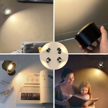 SMART RGB СВЕТОДИОДНЫЙ НАСТЕННЫЙ СВЕТИЛЬНИК БЕСПРОВОДНОЙ МАГНИТНЫЙ, ПОВОРОТНЫЙ НА 360°
