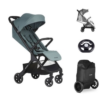 EASYWALKER JACKEY WÓZEK SPACEROWY DO 22KG FOREST GREEN + AKCESORIA