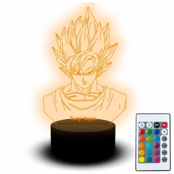 Lampka Nocna Led Naruto Anime Manga Figurka Dragon Ball Vegeta Kakashi Pop