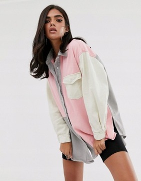 MISSGUIDED OVERSIZOWA KURTKA JEANSOWA XXL