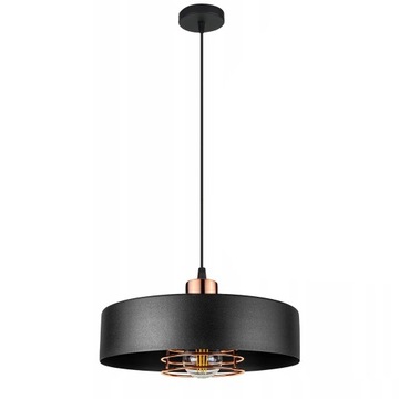 Lampa Wisząca APP1246-1CP Czarny - Różowe Złoto