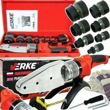 Zgrzewarka do rur PP PCV 1500 W zestaw walizka