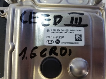 CEED III 1.6 CRDI JEDNOTKA ŘÍZENÍ ECU MOTORU