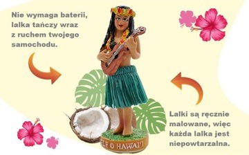 HULA DOLL, lalka, maskotka do auta, GIRL 740 M