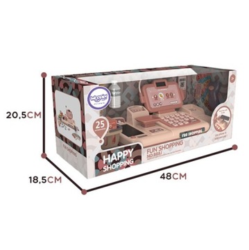 МАГАЗИН КАССОВЫЙ АППАРАТ СКАНЕР КОРЗИНА БОЛЬШОЙ НАБОР КАЛЬКУЛЯТОР WOOPIE TAPE