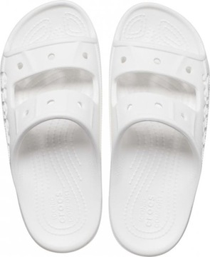 Lekkie Buty Klapki Crocs Baya Sandal Białe 39/40