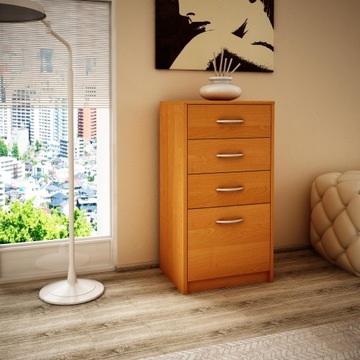 Комод 45см 4S ОЛЬХА полка с 4 ящиками ROB