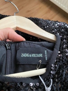 ZADIG & VOLTAIRE SEQUINS BLUZKA CEKINY NOWA S