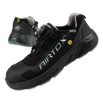 Czarne Tkanina Buty Męskie Półbuty AIRTOX r.39