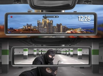 ЗАПИСЫВАТЕЛЬ В ЗЕРКАЛЕ ЗАДНЯЯ КАМЕРА 2K IPS 12 ДЮЙМОВ