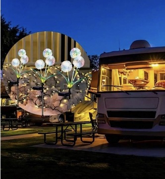 Одуванчик светодиодный Одуванчик СОЛНЕЧНАЯ ЛАМПА УКРАШЕНИЕ САДА 2 ШТ.