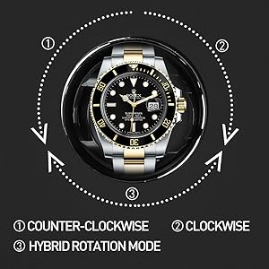 Эксклюзивные часы Rotomat 4 iRoll Watch Winder Roma Pilot со светодиодной подсветкой