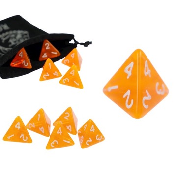 KOSTKA RPG TWIERDZA W OGNIU KOŚĆ CZTEROŚCIENNA K4