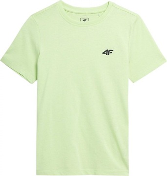 4F t-shirt dziecięcy zielony bawełna TTSHM0795 rozmiar 152