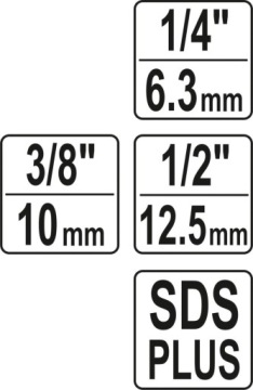 ПЕРЕХОДНИК SDS PLUS ДЛЯ НАСАДОК 1/4