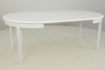 Стол белый ПС-3 110х110/210 ДЕКОРАТИВНЫЙ ФРЕЗ