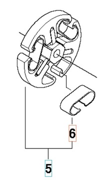 ПРУЖИНА СЦЕПЛЕНИЯ HUSQVARNA K750/K760/K770 ОРИГИНАЛ