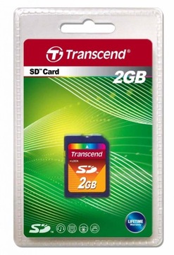 Карта Transcend Secure Digital емкостью 2 ГБ