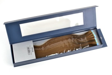 WŁOSY NATURALNE kanapki TAPE ON 50cm 100g BRONDE