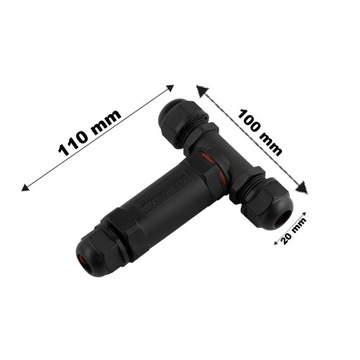 Герметичный разъем БЫСТРЫЙ СОЕДИНИТЕЛЬ IP68 Резьбовое кабельное соединение ТРОЙНИК