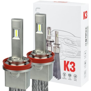 ŻARÓWKI LED H11 K3 CSP PASYWNE SUPERJASNE 20000lm