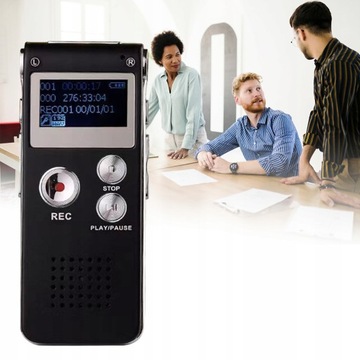 Шпионский цифровой диктофон 8 ГБ OLED с возможностью подслушивания MP3