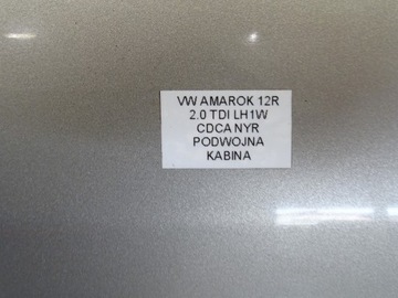 DVEŘE LEVÉ PŘEDNÍ VW AMAROK 09- LH1W