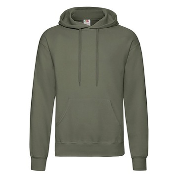 FRUIT BLUZA MĘSKA KANGURKA Z KAPTUREM OLIVE M