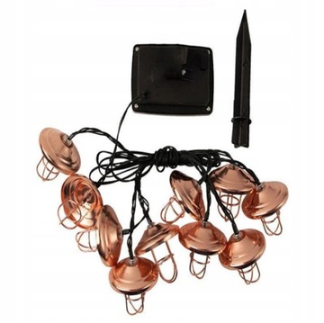 Lampa słoneczna z kutego żelaza w stylu Boho