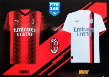 PANINI naklejki FIFA 365 2024 NAKLEJKA 341 SECOND SKIN AC MILAN