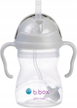 B.Box Bidon ze słomką 240ml Szary