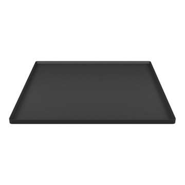 Mini Fridge Mat Silicone Drip Tray 60cmx60cm for Washing Machine Black