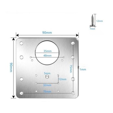 2 x ZESTAW DO NAPRAWY WYRWANYCH ZAWIASÓW MEBLOWYCH