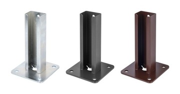 ОСНОВАНИЕ ПАНЕЛЬНОГО СТОЙКА ЗАБОРА 60x40 ОЦИНКОВАННОЕ