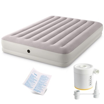 Materac dmuchany 2 os. + pompka USB INTEX 64179