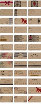 ЭКО-купоны ПОДАРОЧНЫЕ ВАУЧЕРЫ DL PRINT x100