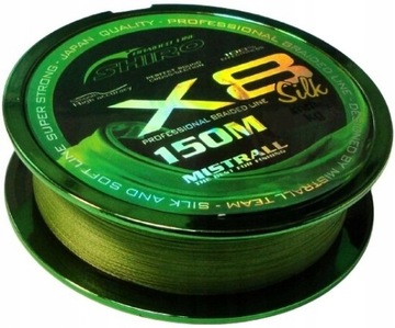 PLECIONKA SHIRO X8 ZIELONA 0,21mm/150m MISTRALL