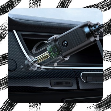 KOMPRESOR SAMOCHODOWY Pompka Elektryczna Sprężarka do Kół 12V LED LCD