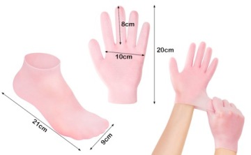 Носки силиконовые для потрескавшихся пяток, регенерирующие пятки, на 2 пары процедур.