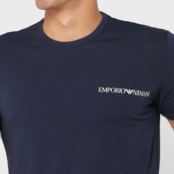 Emporio Armani t-shirt koszulka męska granat i fiolet 2-pack L