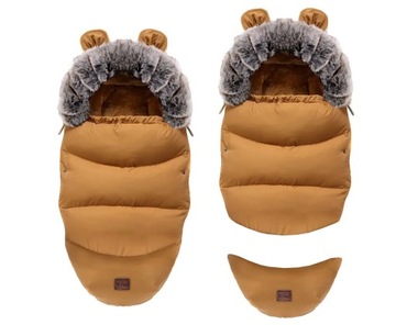 РЕГУЛИРУЕМЫЙ СПАЛЬНИК 4-В-1 ДЛЯ КОЛЯСКИ С МЕХОМ